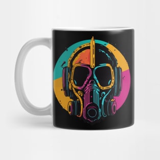 colorful gas mask Mug